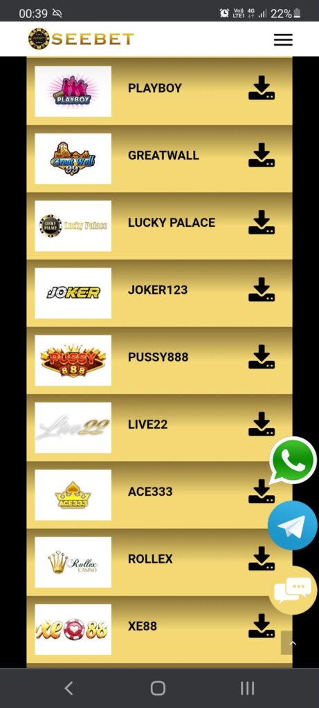 online slot game download list