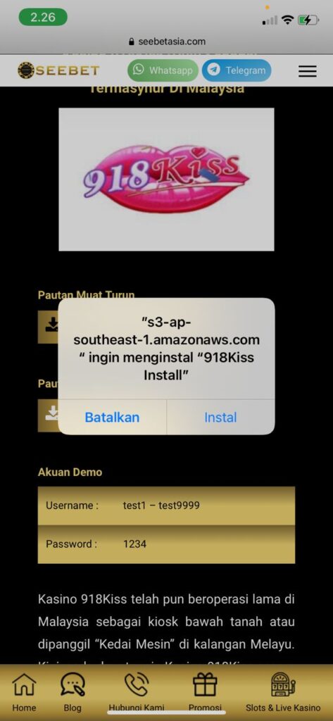 Cara Download 918kiss (APK / IOS) 2026 28 install 918kiss ios permission screen that asks user to key in