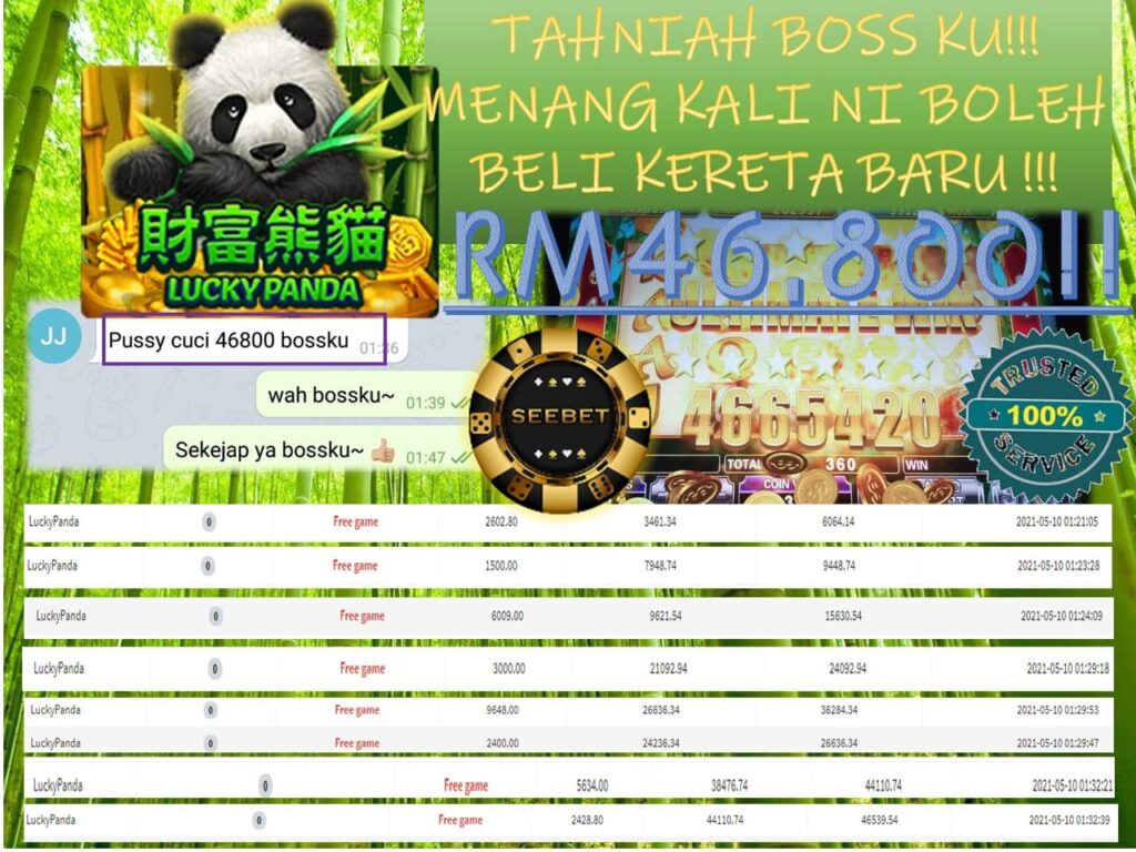 Winner : May – Pussy888 Super Huge Win Player Receipt 2 May Player pussy888