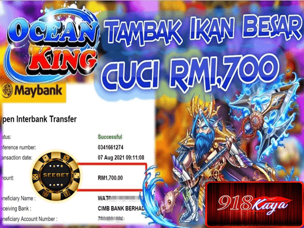 Top 10 Cuci di 918kaya di Seebet! dan Senarai Game Muntah! 29 918 kaya rm1700 payout receipt from ocean king slot