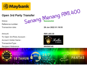 Rollex11 Casino Maybank